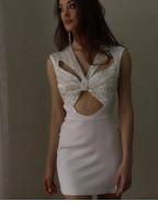 Рокля WHITE CRYSTAL COUTURE