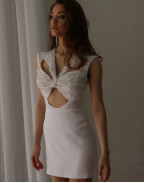 Рокля WHITE CRYSTAL COUTURE