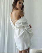 Рокля WHITE LINEN