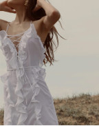 Рокля WHITE COTTON EMBROIDERY