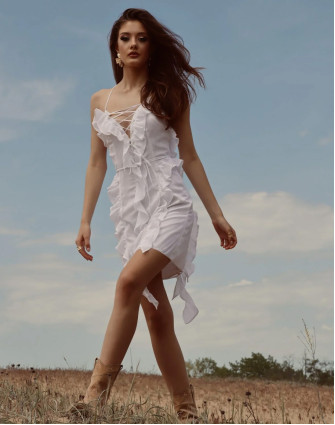 Рокля WHITE COTTON EMBROIDERY