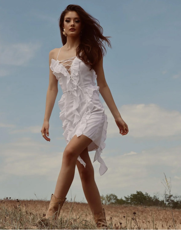 Рокля WHITE COTTON EMBROIDERY