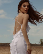 Рокля WHITE COTTON EMBROIDERY