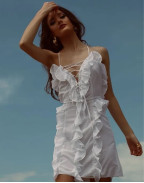 Рокля WHITE COTTON EMBROIDERY