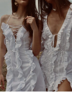 Рокля WHITE COTTON EMBROIDERY