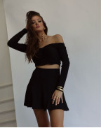 Сет BLACK KNITTING SHORT