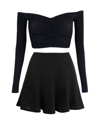 Сет BLACK KNITTING SHORT
