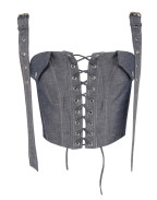 Топ DENIM WITH TIES