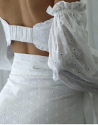 Топ WHITE COTTON EMBROIDERY