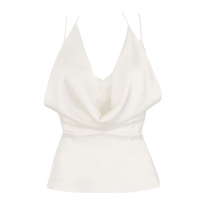 Топ WHITE LACE&SATIN