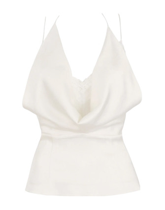 Топ WHITE LACE&SATIN
