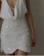 Топ WHITE LACE&SATIN