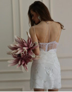 Топ WHITE LACE&SATIN