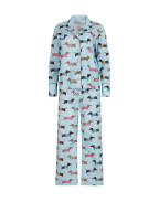 Памучна пижама с принт ДАКЕЛИ BLUE