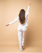 Памучна пижама с принт ДЕТСКИ РИСУНКИ