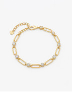 Гривна CERVINIA STONE PAPERCLIP 18K GOLD PLATED