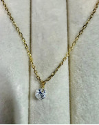 Колие AROSA SOLITAIRE 18K GOLD PLATED