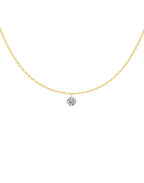 Колие AROSA SOLITAIRE 18K GOLD PLATED