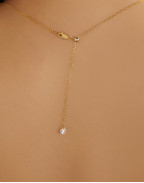 Колие AROSA SOLITAIRE 18K GOLD PLATED