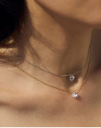 Колие AROSA SOLITAIRE 18K GOLD PLATED