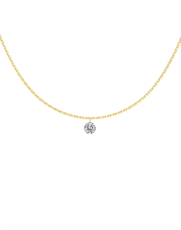 Колие AROSA SOLITAIRE 18K GOLD PLATED