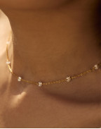 Колие BORAKAY CUT STONES 18K GOLD PLATED