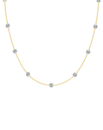 Колие BORAKAY CUT STONES 18K GOLD PLATED