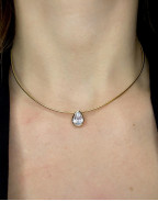 Колие LEFAY BEZEL PEAR 18K GOLD PLATED
