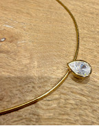 Колие LEFAY BEZEL PEAR 18K GOLD PLATED