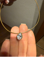 Колие LEFAY BEZEL PEAR 18K GOLD PLATED