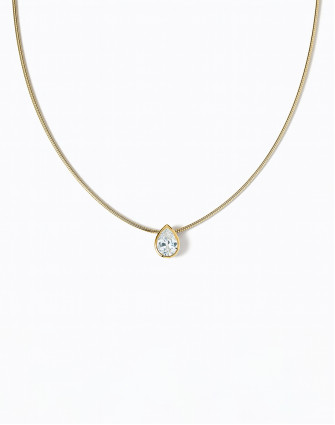 Колие LEFAY BEZEL PEAR 18K GOLD PLATED