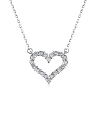 Колие VERONA HEART PAVE