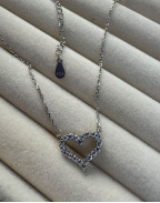 Колие VERONA HEART PAVE