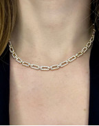 Колие ZERMATT PAPERCLIP 18K GOLD PLATED