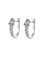 Обеци ANAFI PEAR PAVE HUGGIE