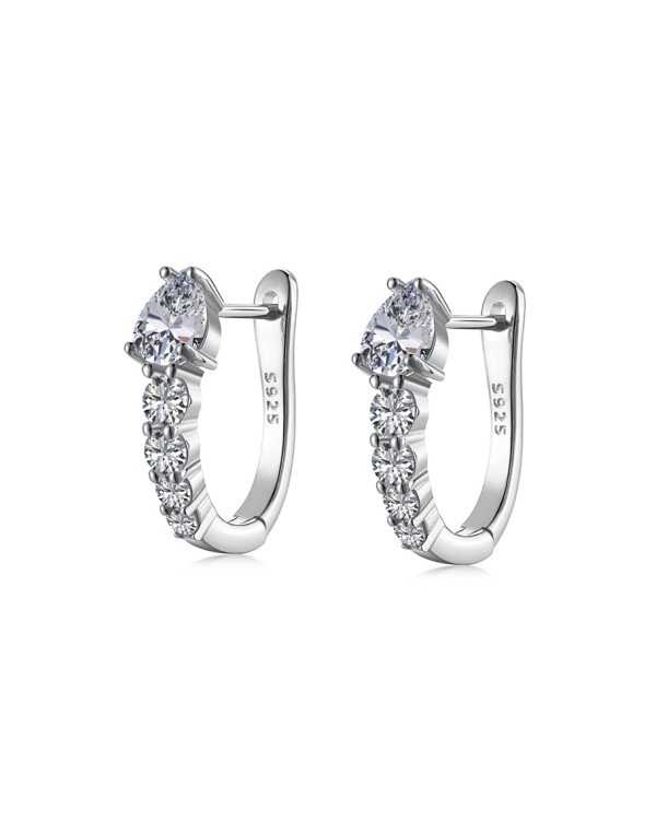 Обеци ANAFI PEAR PAVE HUGGIE