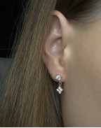 Обеци DEIA FLOWER DROP STUDS