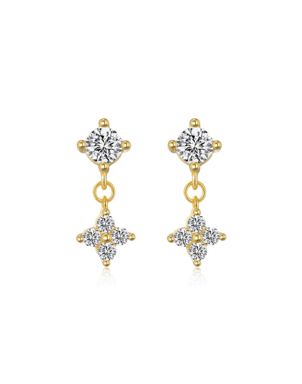 Обеци DEIA FLOWER DROP STUDS