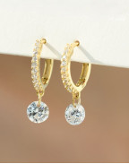 Обеци MEGEVE HOOPS DROP