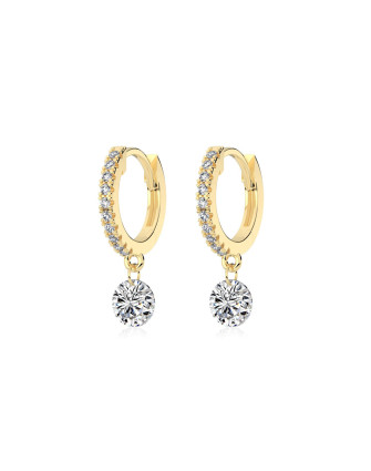 Обеци MEGEVE HOOPS DROP