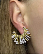 Обеци SAMOENS RAY OF SUNSHINE 18K GOLD PLATED