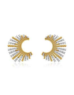 Обеци SAMOENS RAY OF SUNSHINE 18K GOLD PLATED