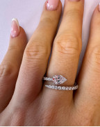 Пръстен ANAFI PEAR PAVE