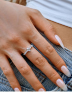 Пръстен SEYCHELLES HALF-PAVÉ BAND