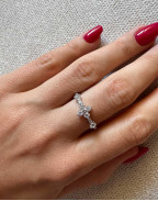 Пръстен SEYCHELLES HALF-PAVÉ BAND