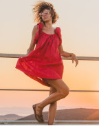 Рокля DANCING CLOUDS MINI STRAWBERRY RED