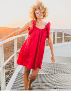 Рокля DANCING CLOUDS MINI STRAWBERRY RED