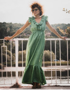 Рокля ROMANCE AZURE GREEN
