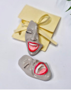 Брошка SMILE CLASSY BEIGE
