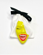 Брошка SMILE CRAZY YELLOW